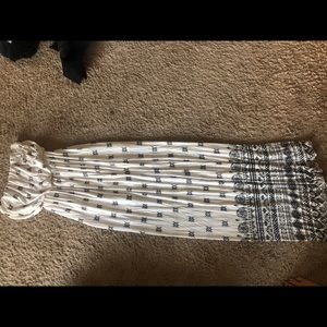 Strapless maxi dress